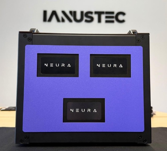 NEURA Rack — tre nodi ridondati in finitura Viola profondo